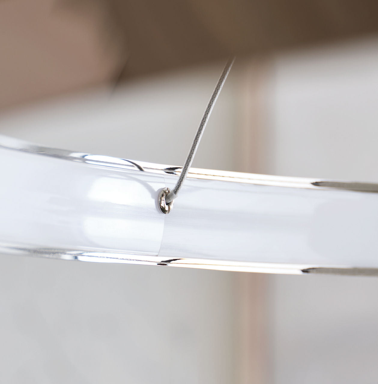Encircle 48" Ring Chandelier | Polished Nickel