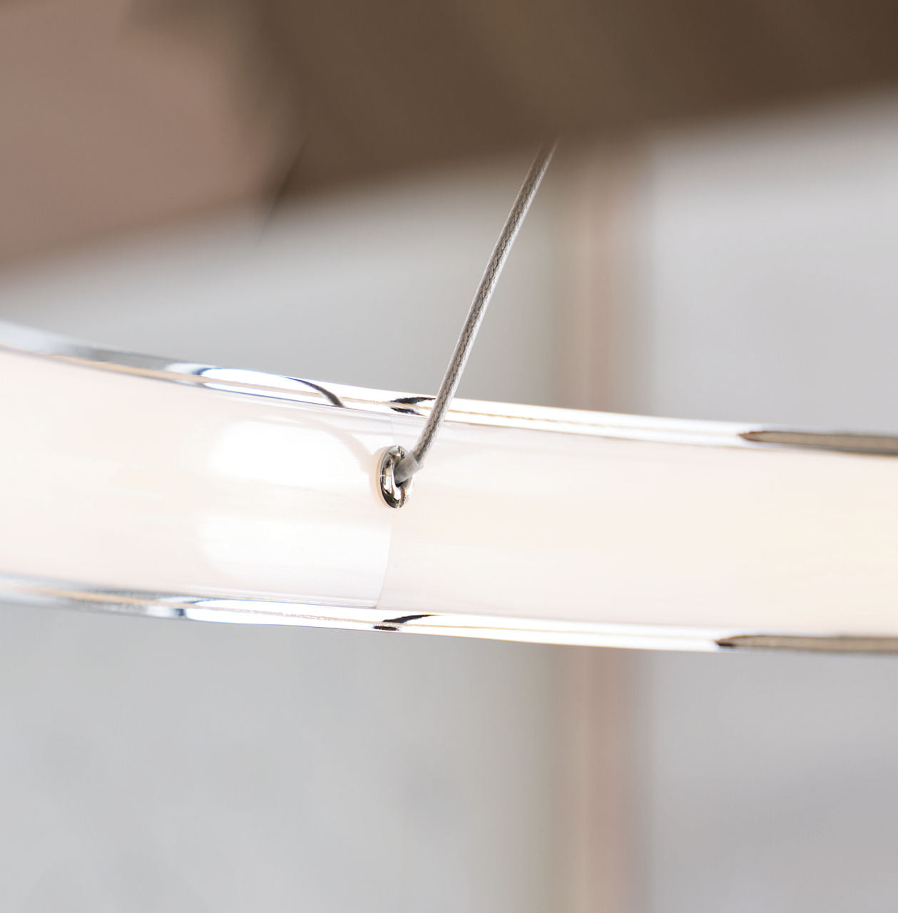 Encircle 48" Ring Chandelier | Polished Nickel