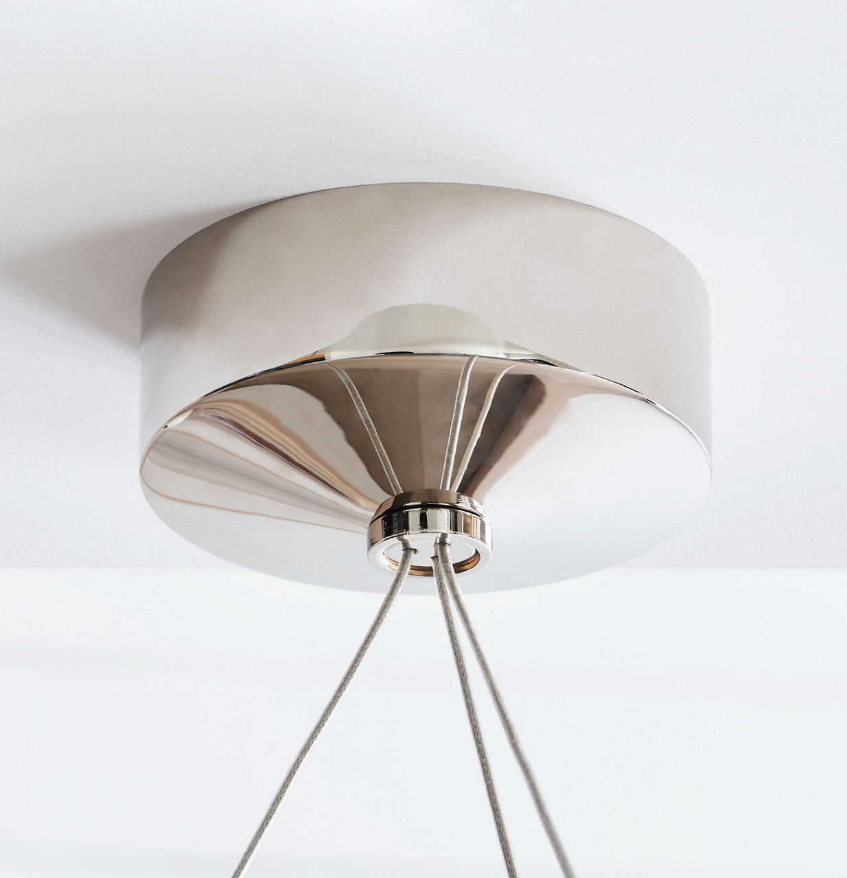 Encircle 48" Ring Chandelier | Polished Nickel