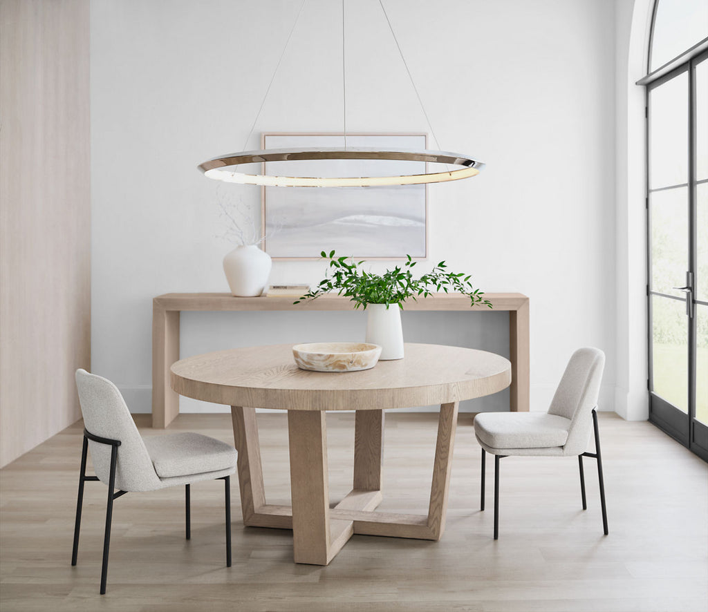 Encircle 48" Ring Chandelier | Polished Nickel
