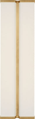Vernet 18" Sconce | Hand-Rubbed Antique Brass and Linen