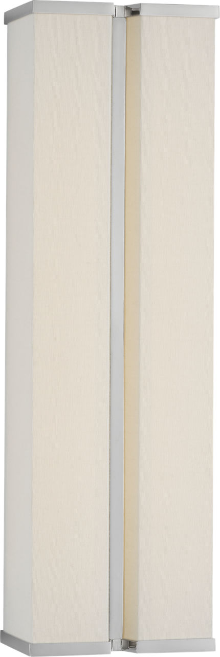 Vernet 18" Sconce | Polished Nickel and Linen