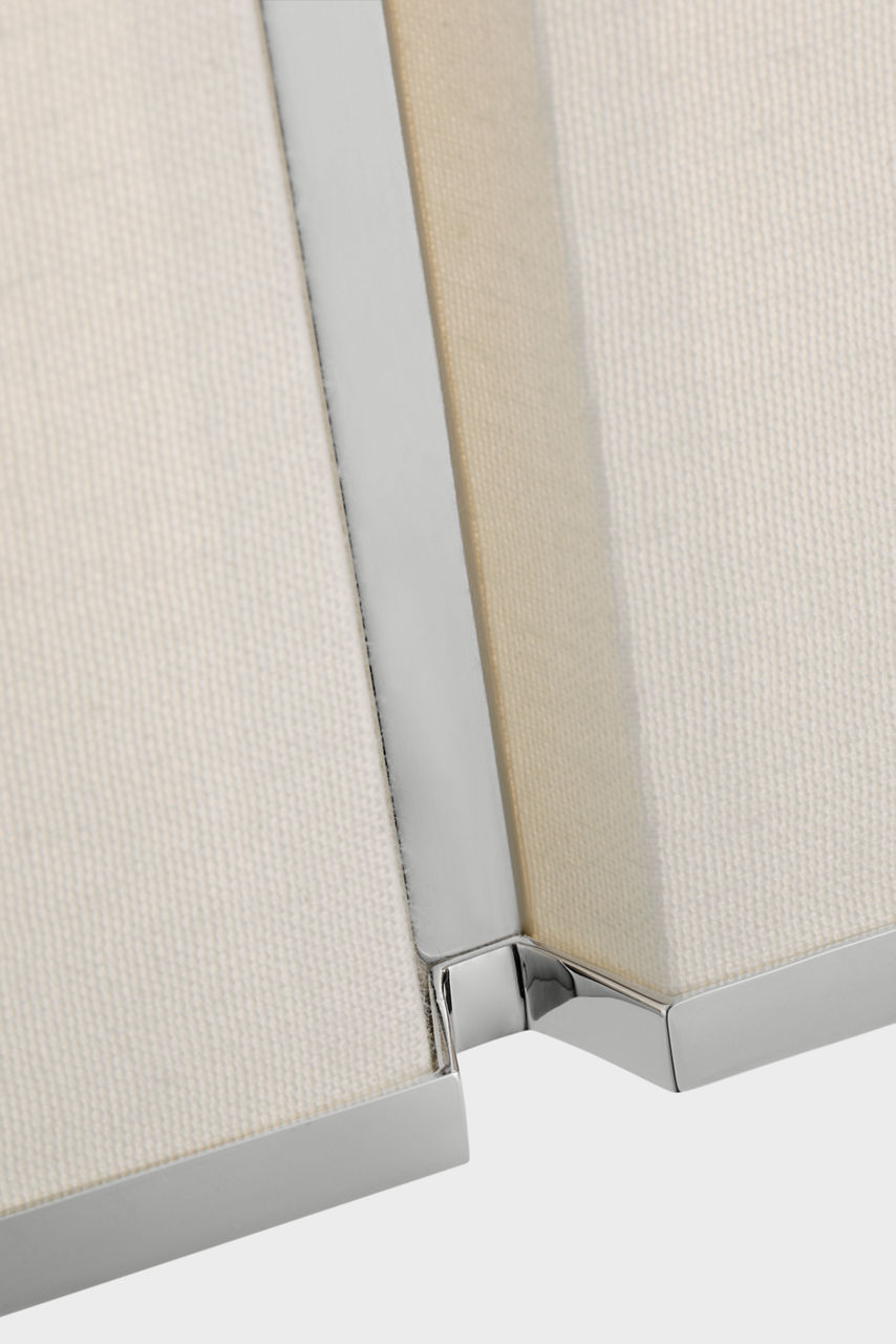 Vernet 18" Sconce | Polished Nickel and Linen