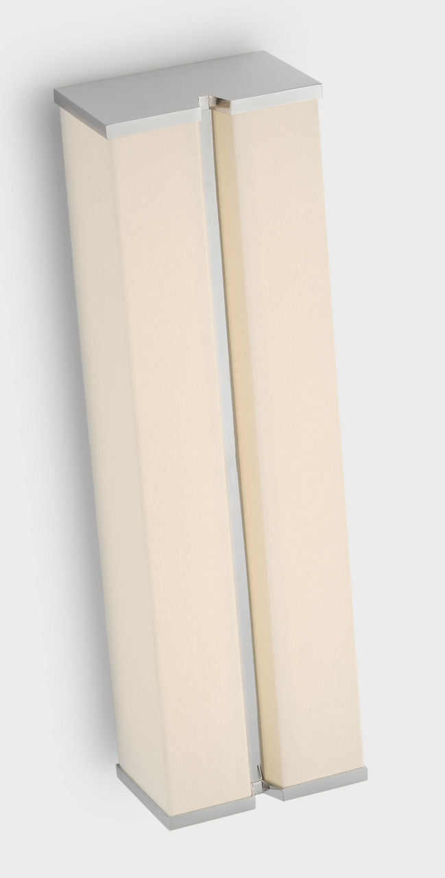 Vernet 18" Sconce | Polished Nickel and Linen
