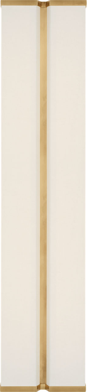 Vernet 24" Sconce | Hand-Rubbed Antique Brass and Linen