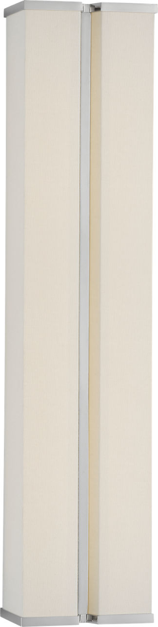 Vernet 24" Sconce | Polished Nickel and Linen