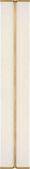 Vernet 30" Sconce | Hand-Rubbed Antique Brass and Linen