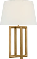 Concorde Large Table Lamp | Hand-Rubbed Antique Brass | Linen Shade