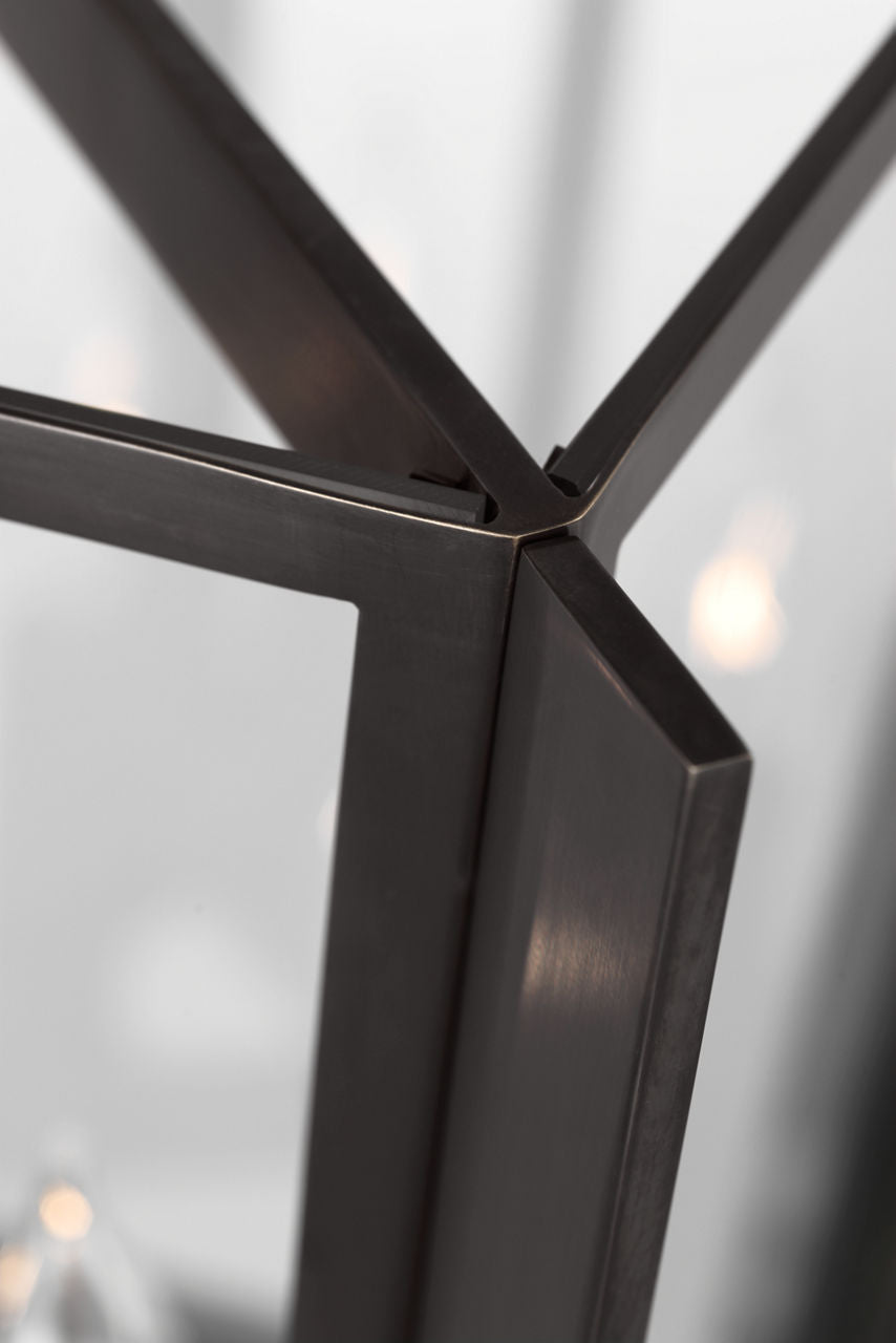 Palais 15" Lantern | Bronze | Clear Glass