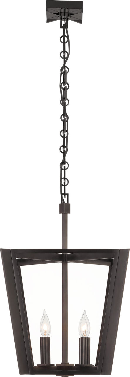 Palais 15" Lantern | Bronze | Clear Glass