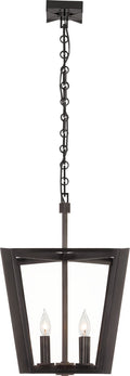 Palais 15" Lantern | Bronze | Clear Glass