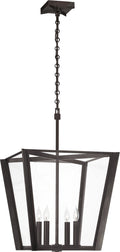 Palais 20" Lantern | Bronze | Clear Glass