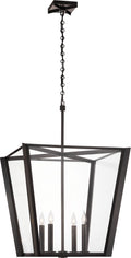 Palais 25" Lantern | Bronze | Clear Glass