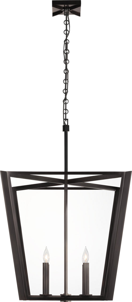 Palais 25" Lantern | Bronze | Clear Glass