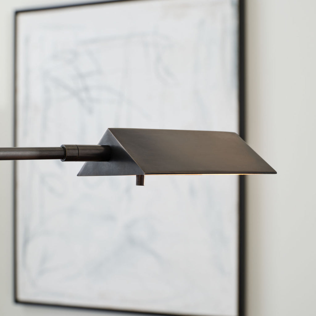 Copse Medium Pharmacy Desk Lamp | Bronze and Dark Walnut