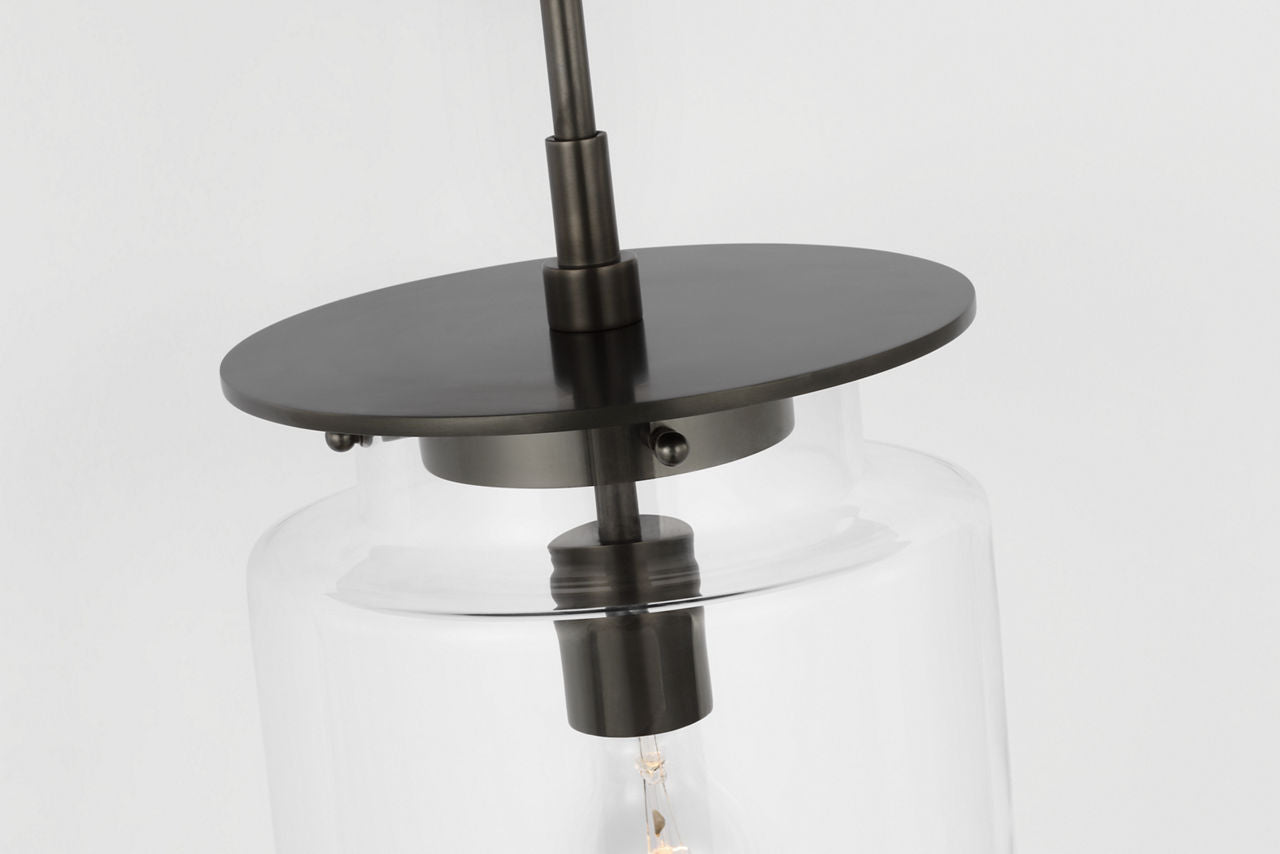 Elias 23" Sconce | Bronze | Clear Glass