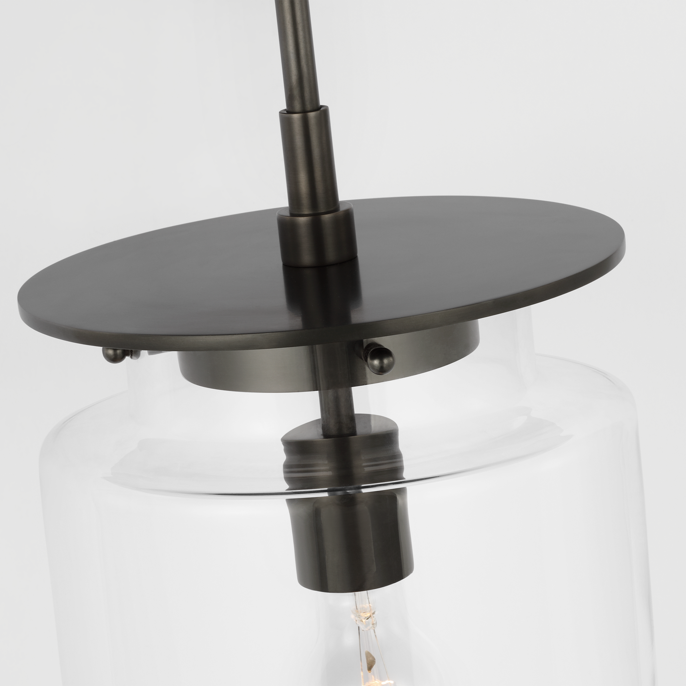 Elias 23" Sconce | Bronze | Clear Glass