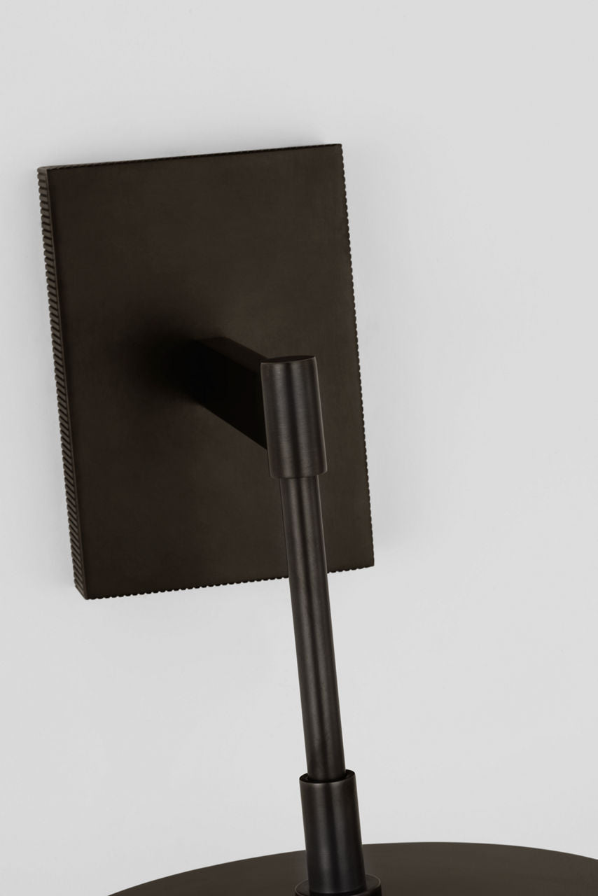 Elias 23" Sconce | Bronze | White Glass