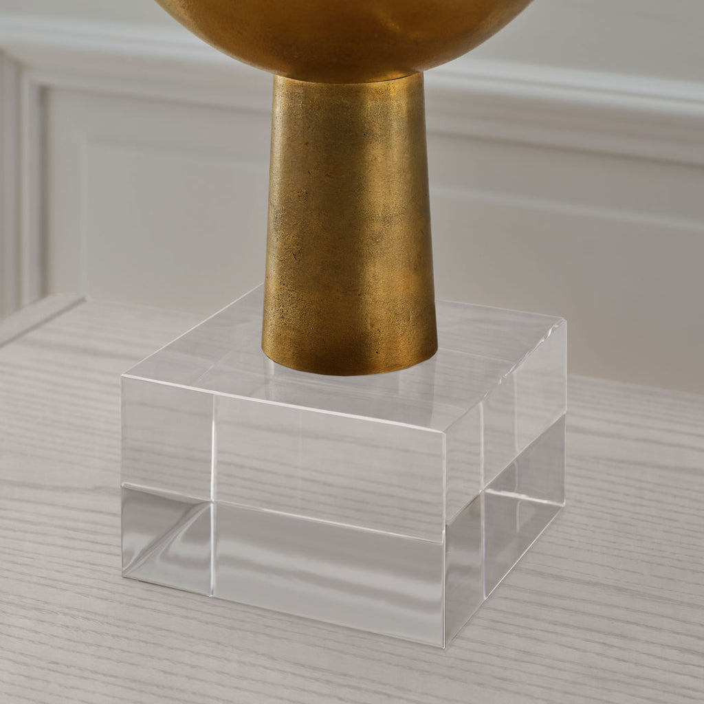 Eadan 26" Table Lamp | Museum Brass | Linen Shade
