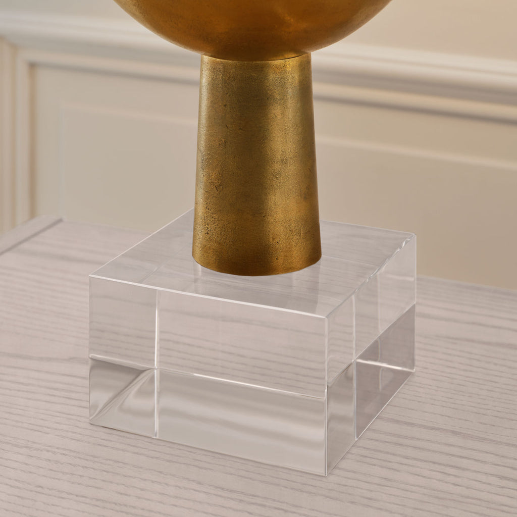 Eadan 26" Table Lamp | Museum Brass | Linen Shade
