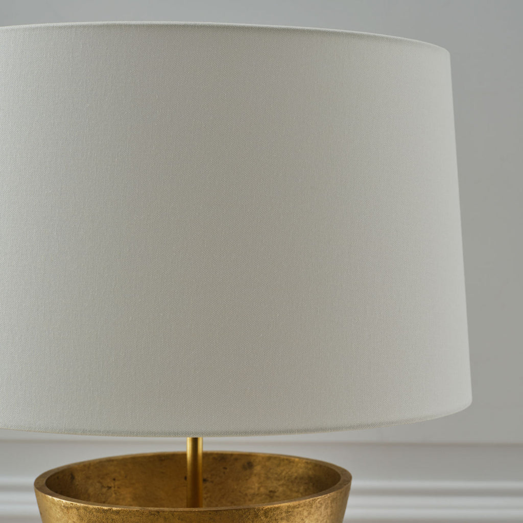 Eadan 26" Table Lamp | Museum Brass | Linen Shade