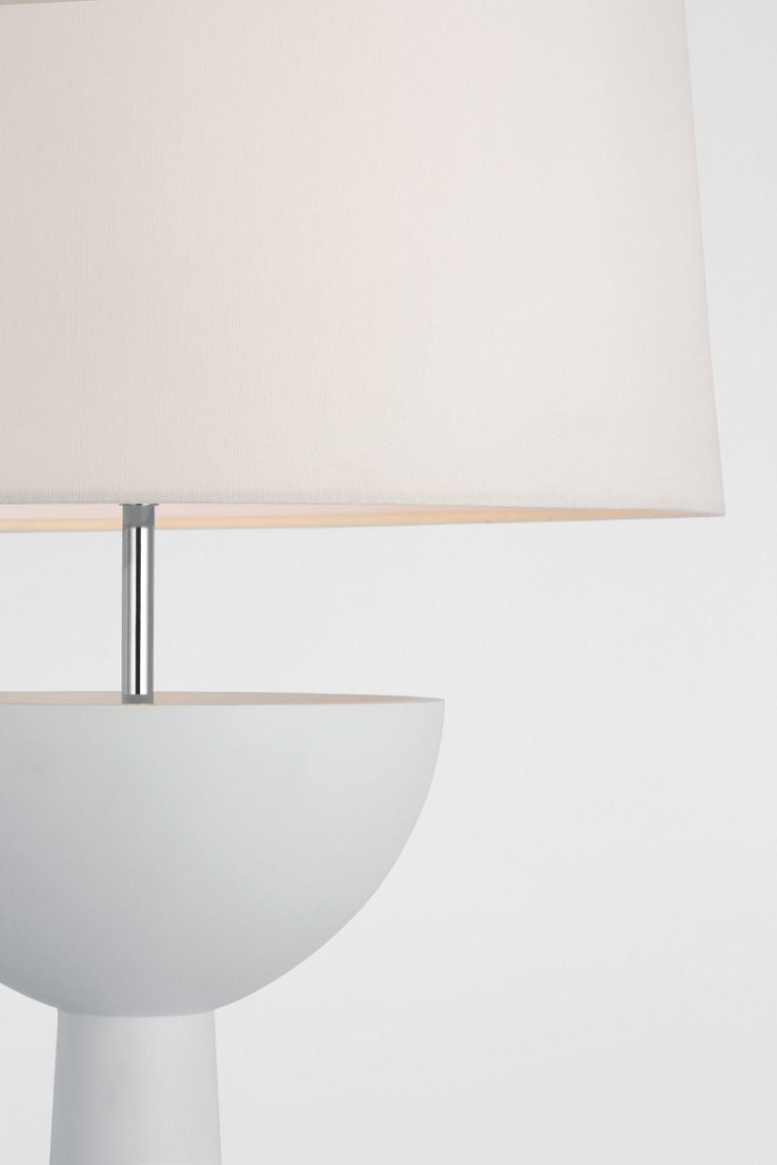 Eadan 26" Table Lamp | Plaster White | Linen Shade