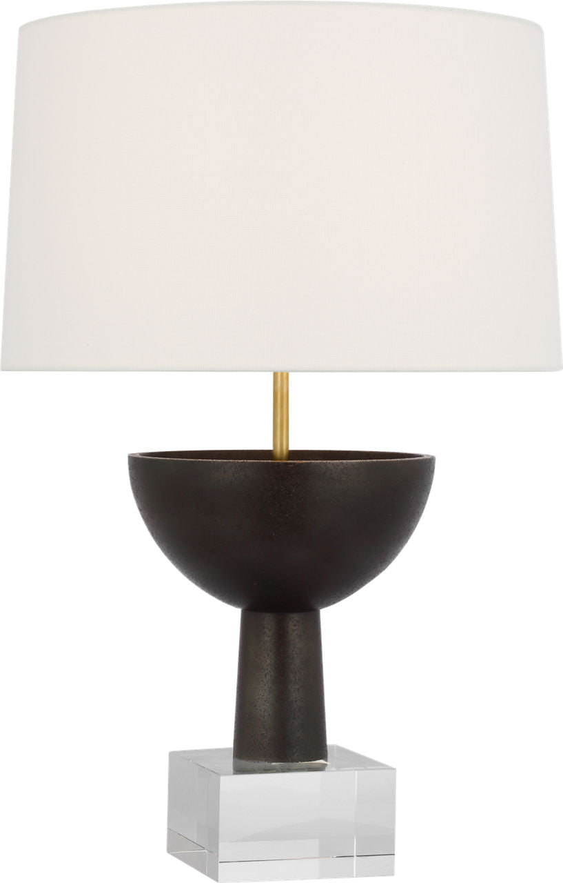 Eadan 26" Table Lamp | Warm Iron | Linen Shade