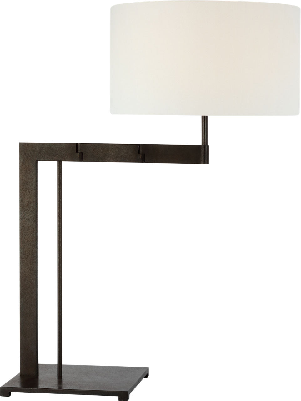 Amell 31" Articulating Table Lamp | Warm Iron | Linen Shade