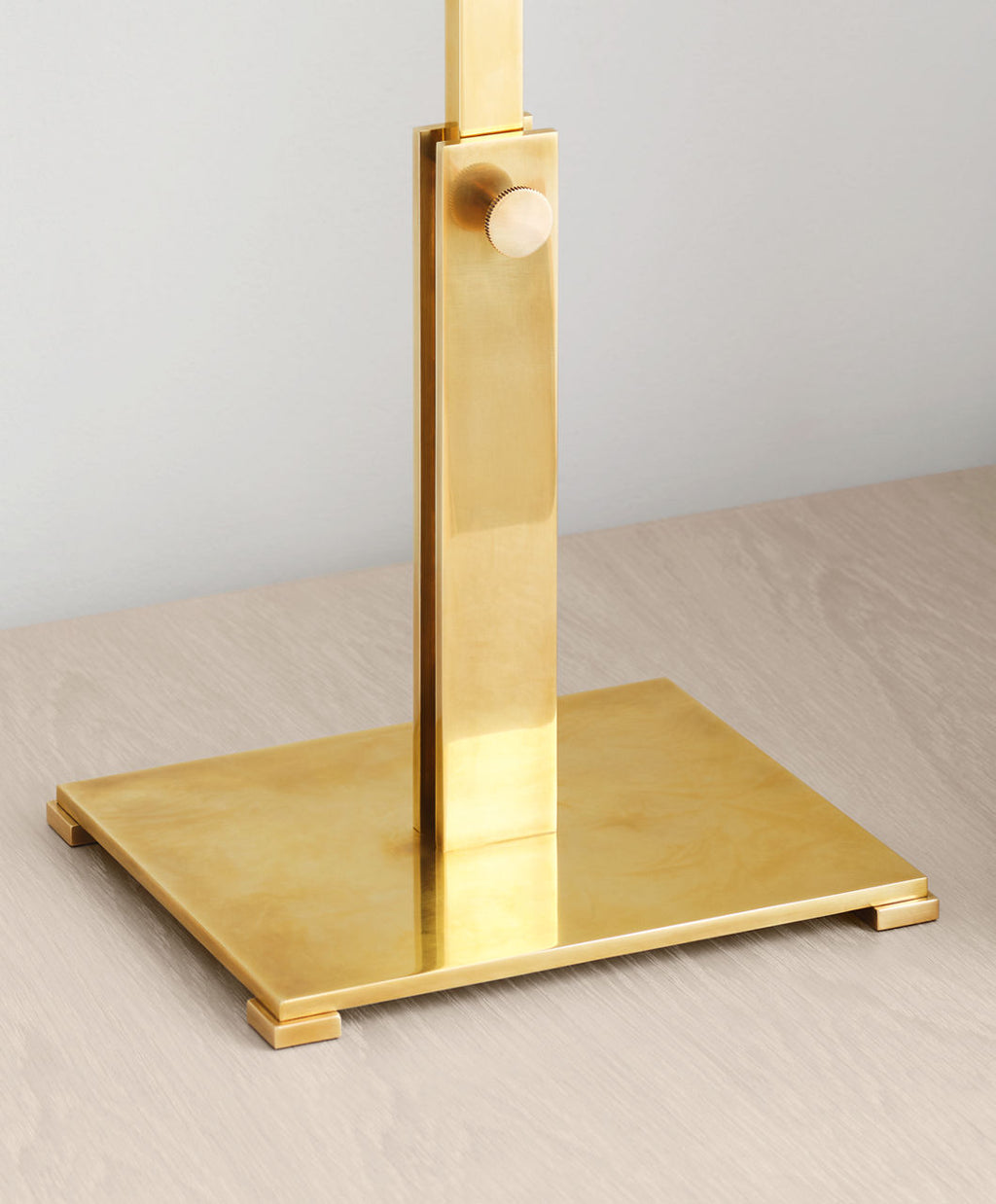 Cadmus Large Adjustable Table Lamp | Antique Brass | Linen Shade