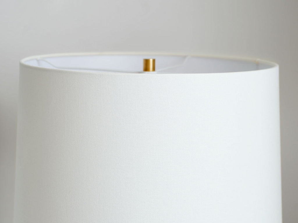Cadmus Large Adjustable Table Lamp | Antique Brass | Linen Shade