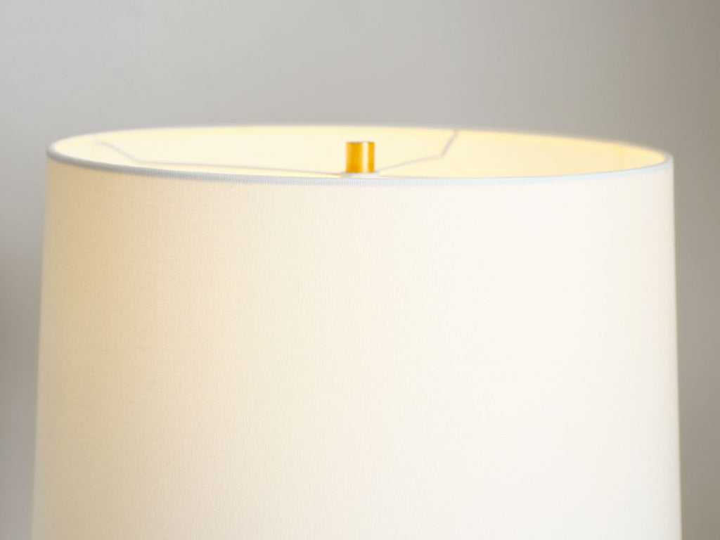 Cadmus Large Adjustable Table Lamp | Antique Brass | Linen Shade