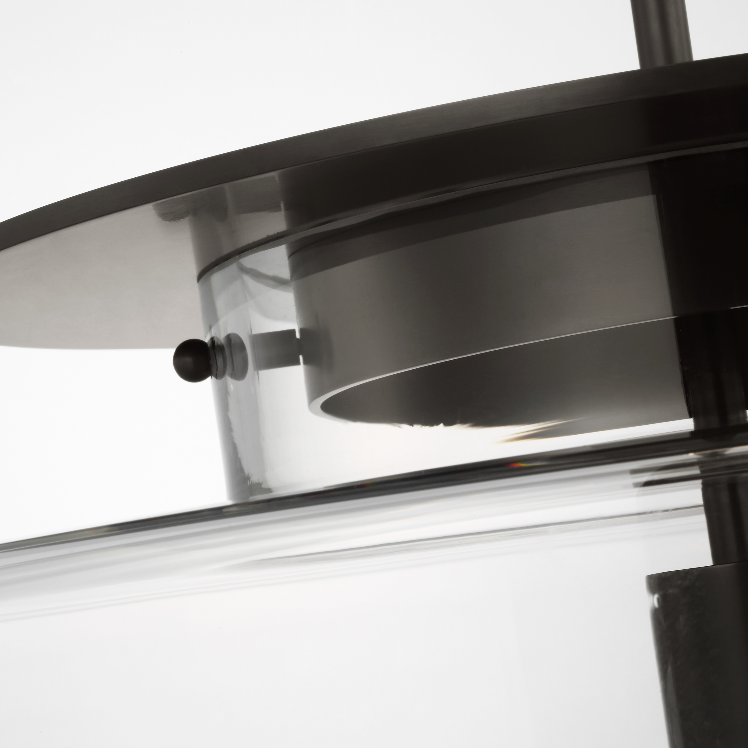 Elias 20" Pendant | Bronze | Clear Glass