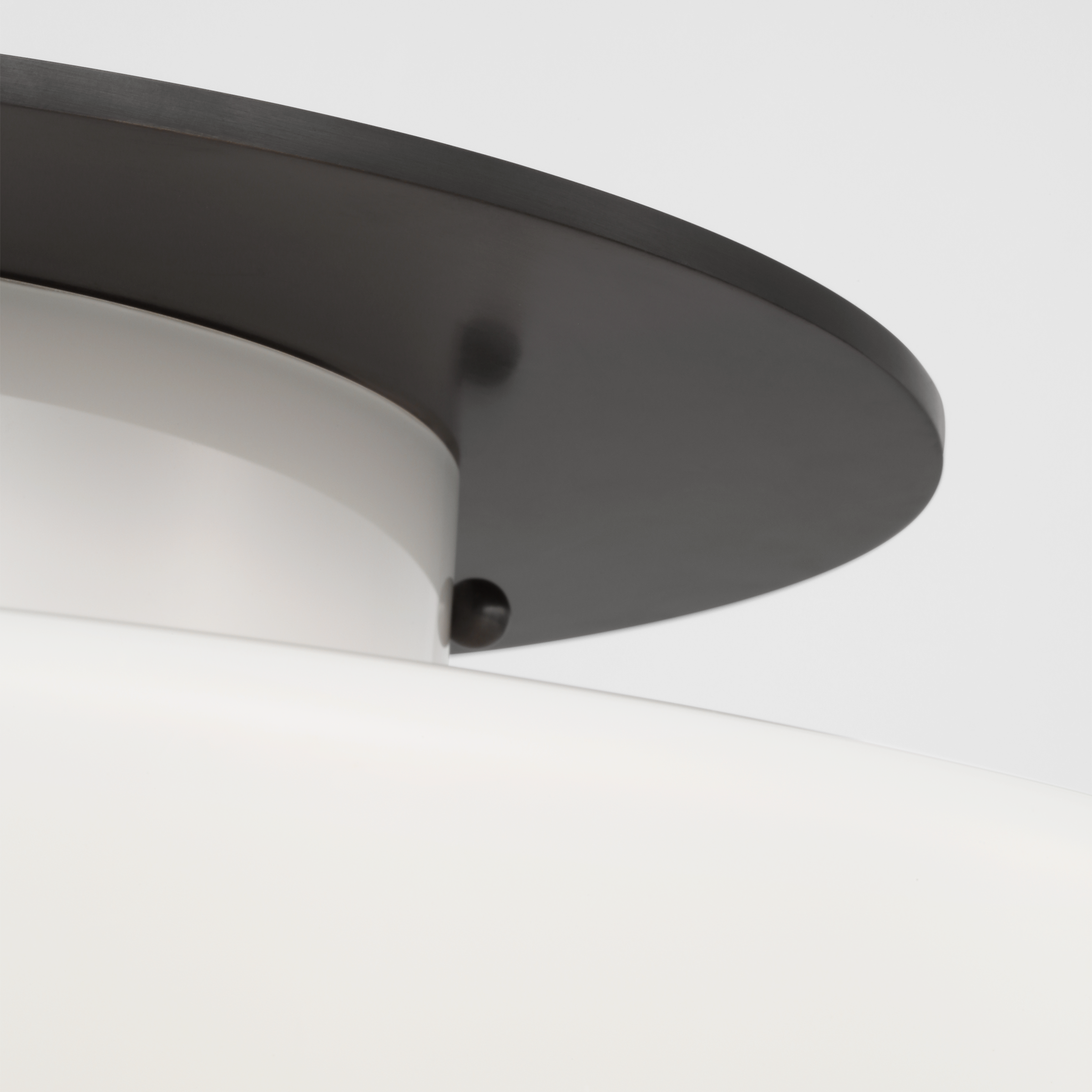 Elias 20" Pendant | Bronze | White Glass