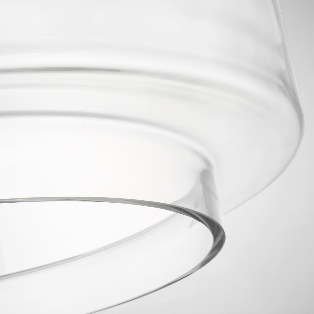 Elias 20" Pendant | Polished Nickel | Clear Glass