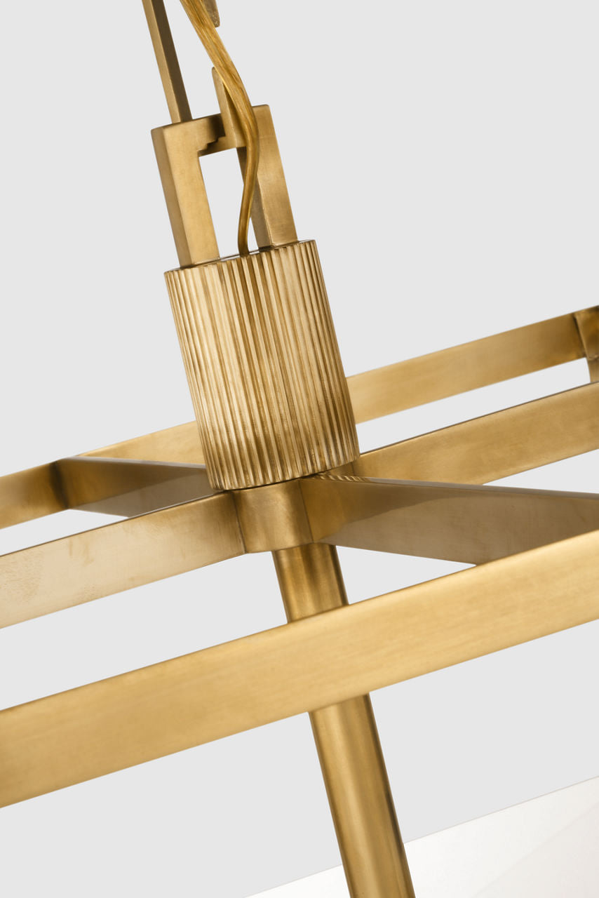 Illume 18" Lantern | Antique Brass | Clear Glass