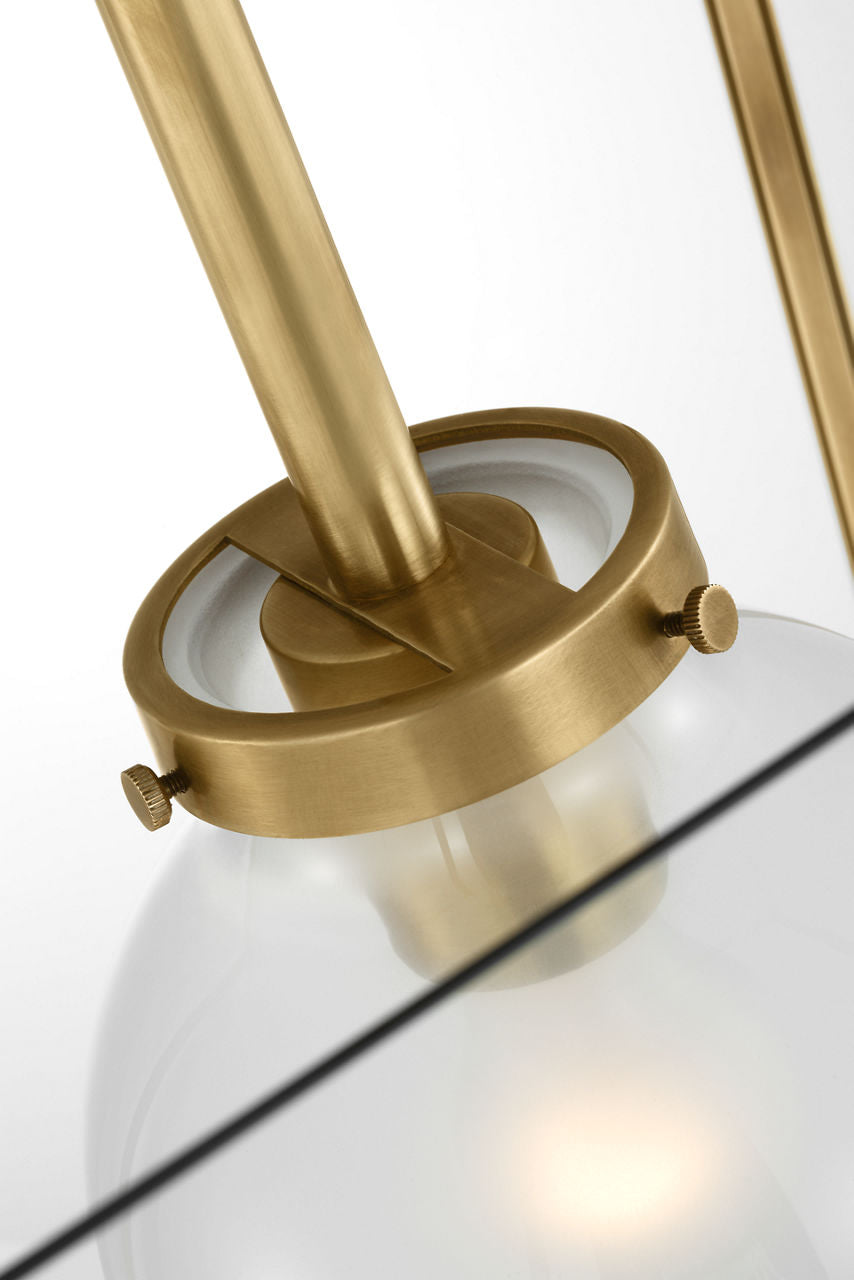 Illume 18" Lantern | Antique Brass | Clear Glass
