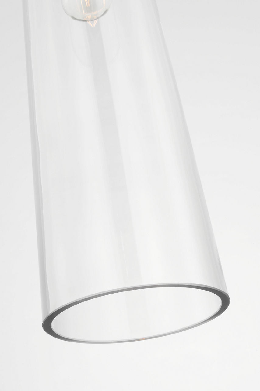 Osvaldo 4" Single Pendant | Bronze | Clear Glass