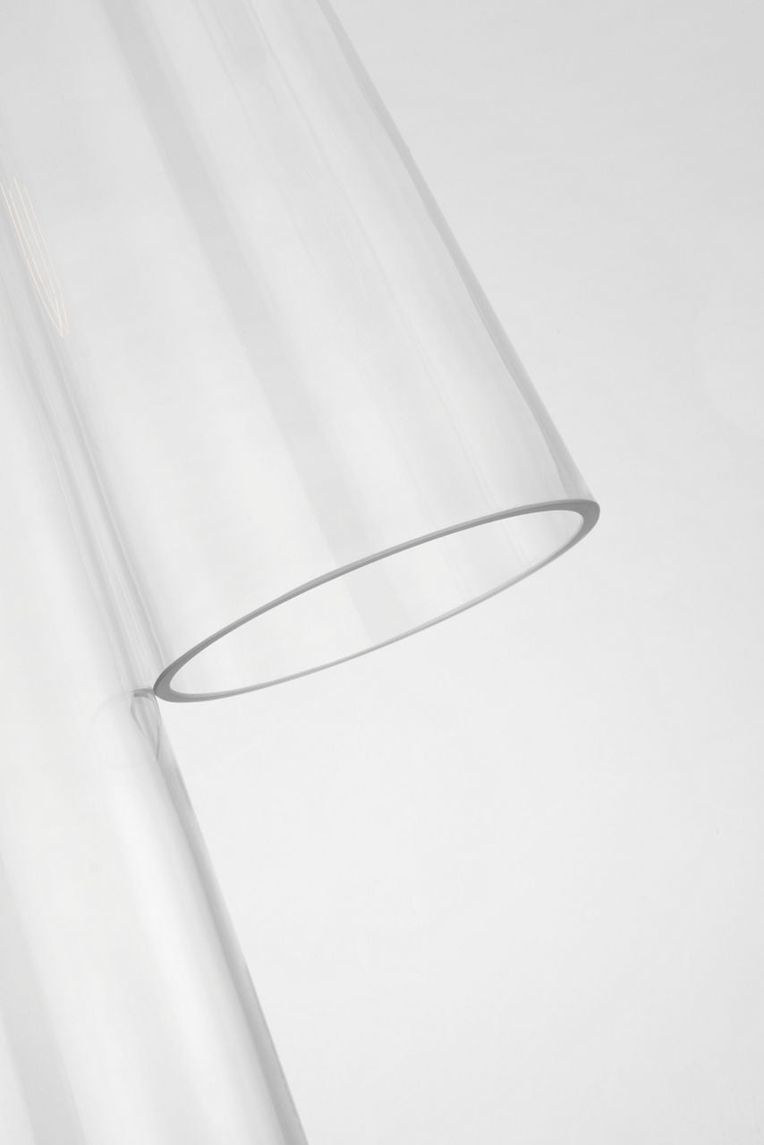 Osvaldo 4" Double Pendant | Antique-Burnished Brass | Clear Glass