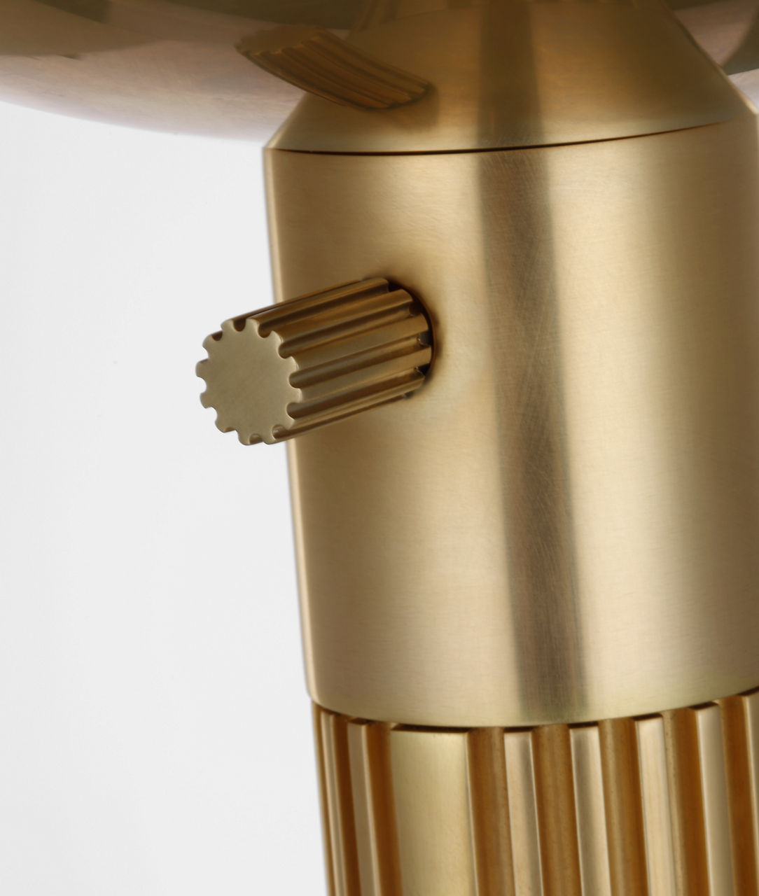 Langton 70" Torchiere Floor Lamp | Natural Brass