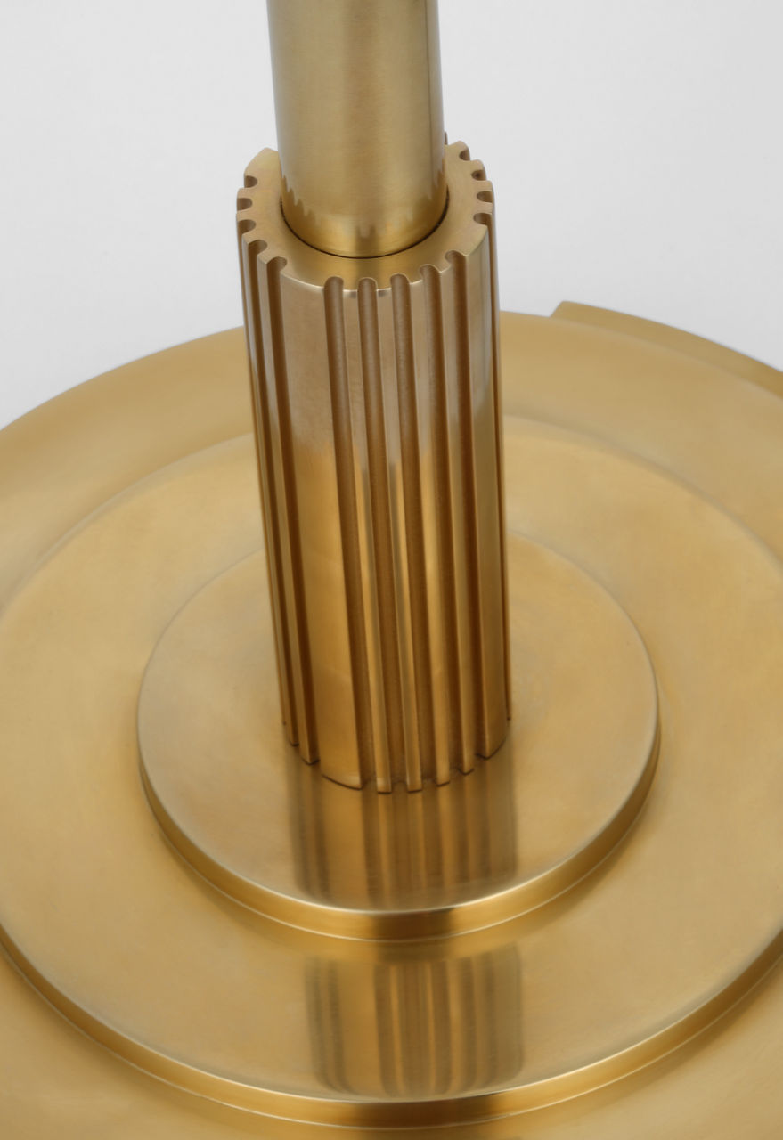 Langton 70" Torchiere Floor Lamp | Natural Brass