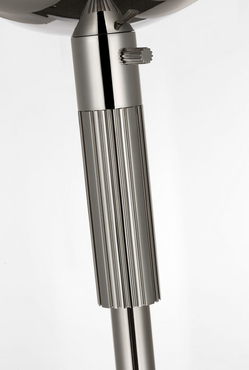 Langton 70" Torchiere Floor Lamp | Polished Nickel