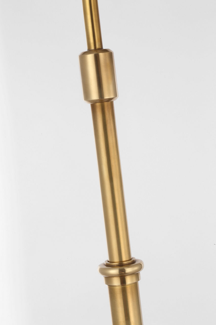 Fairfield Cordless Pharmacy Floor Lamp | Natural Brass