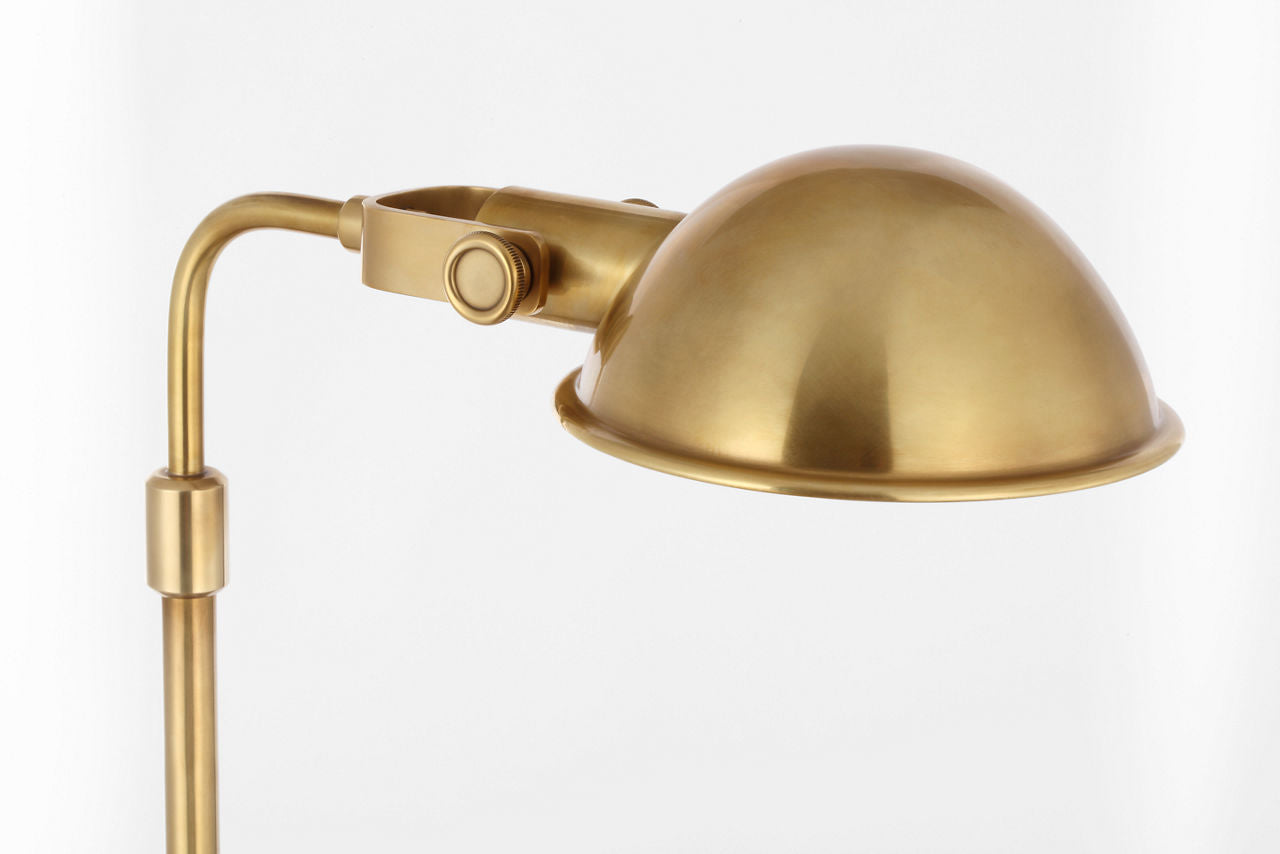 Fairfield Cordless Pharmacy Floor Lamp | Natural Brass