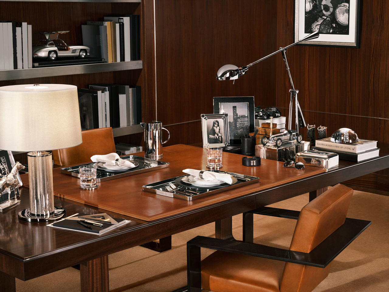 Equilibrium Table Lamp | Polished Nickel