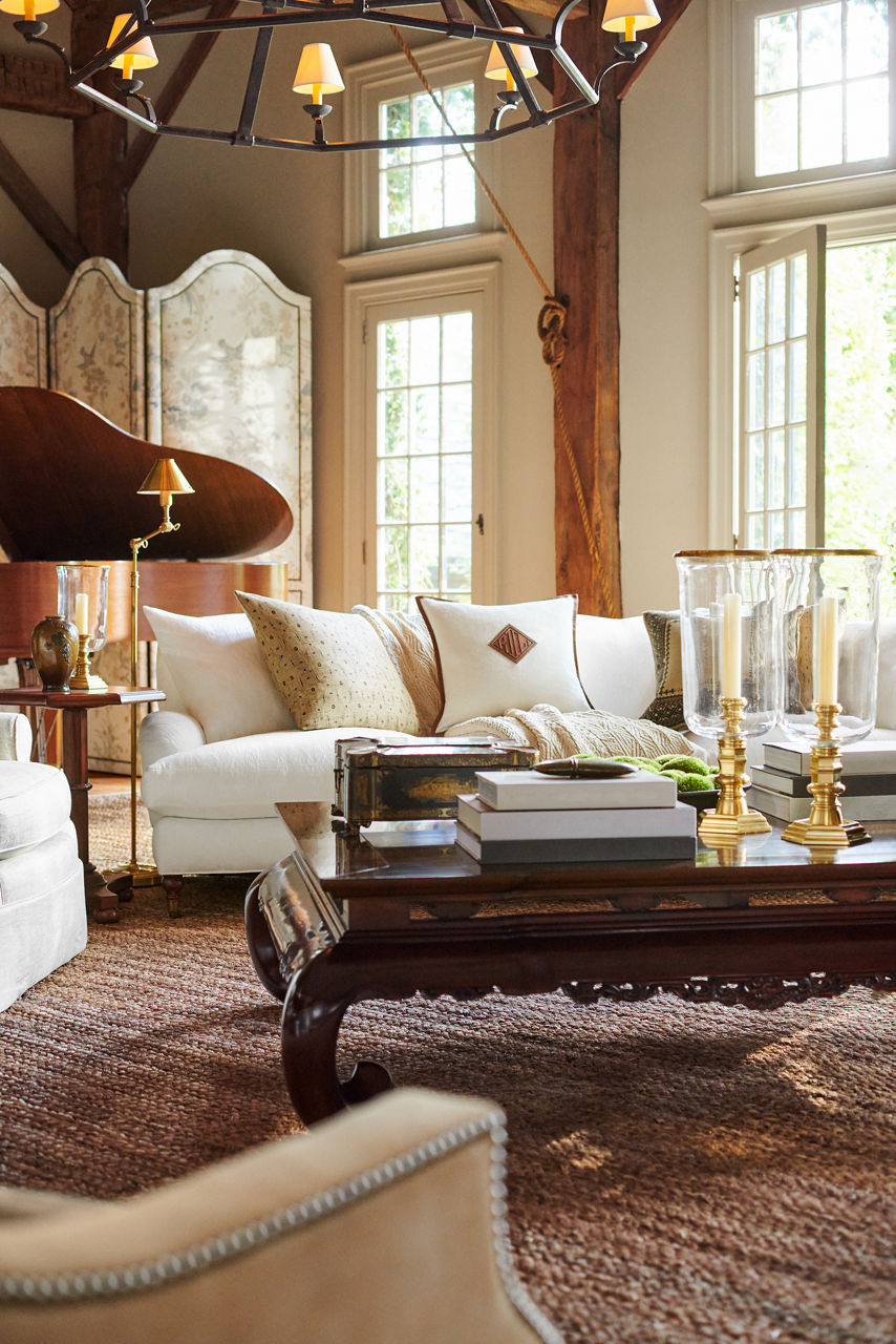 Anette Floor Lamp | Natural Brass