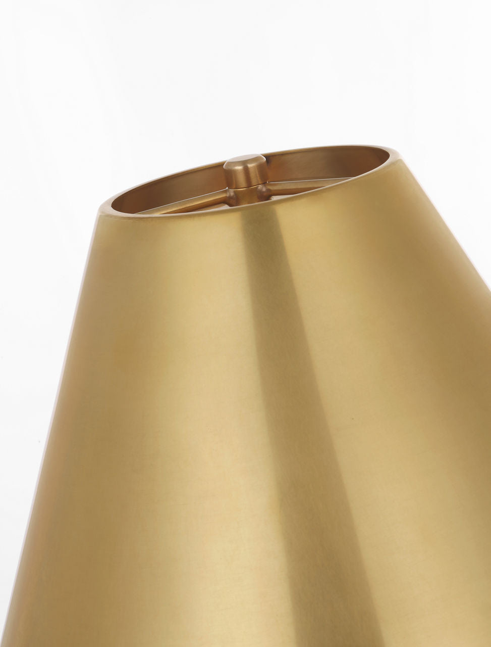Dalfern 53" Cordless Reading Floor Lamp | Waxed Bamboo and Natural Brass | Natural Brass Shade