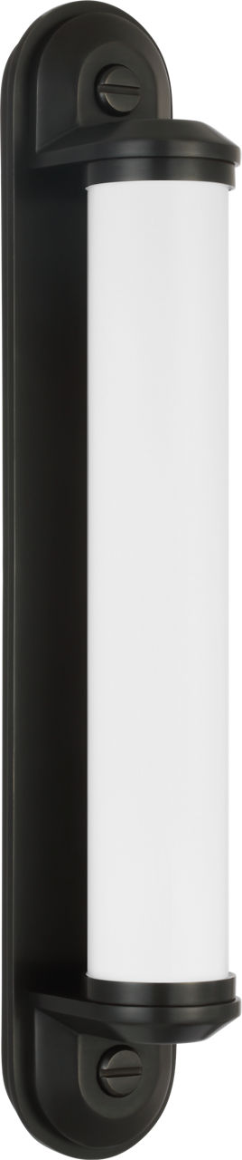 Belgrave 18" Linear Bath Light | Bronze | White Glass