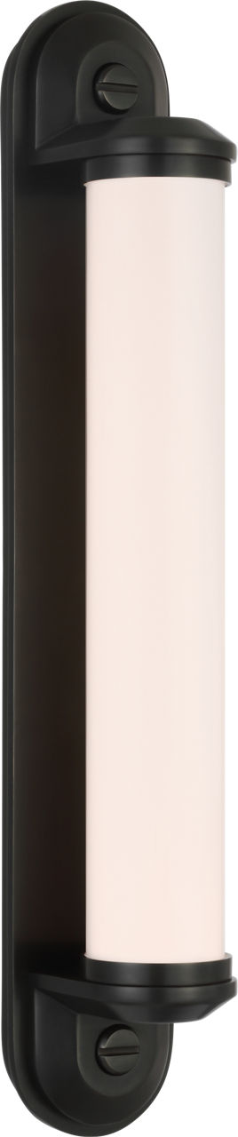 Belgrave 18" Linear Bath Light | Bronze | White Glass