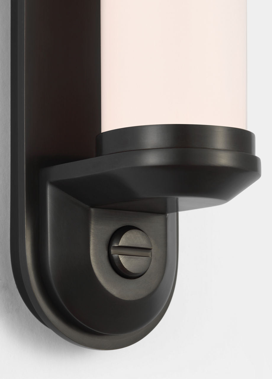 Belgrave 18" Linear Bath Light | Bronze | White Glass