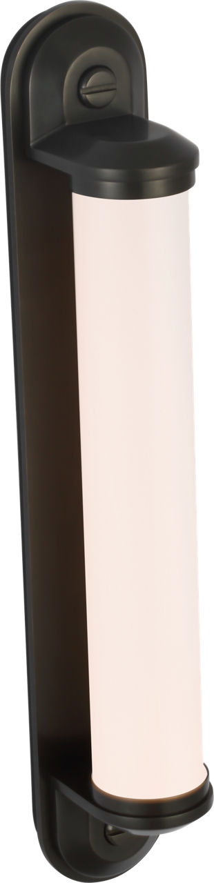 Belgrave 18" Linear Bath Light | Bronze | White Glass